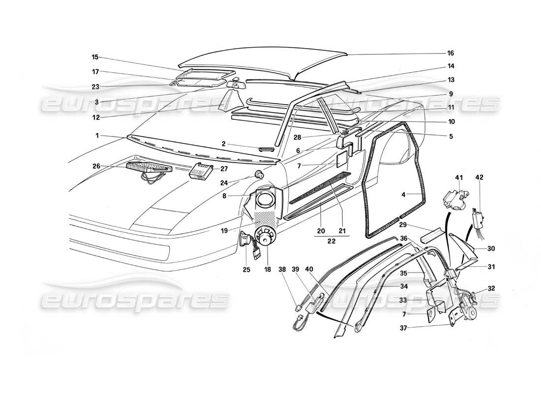 part diagram containing part number 61557100