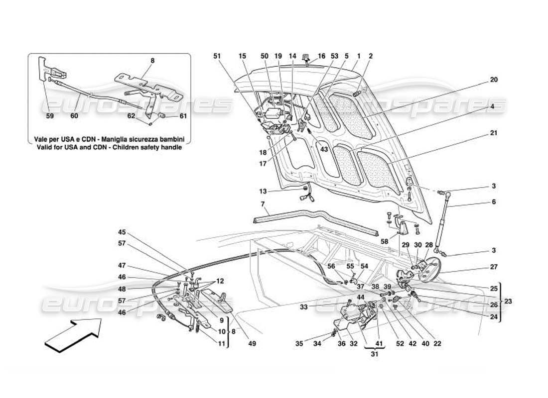 part diagram containing part number 64575700