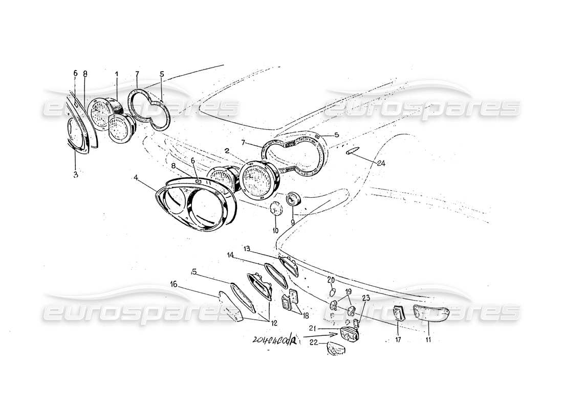 part diagram containing part number 242-82-170-00