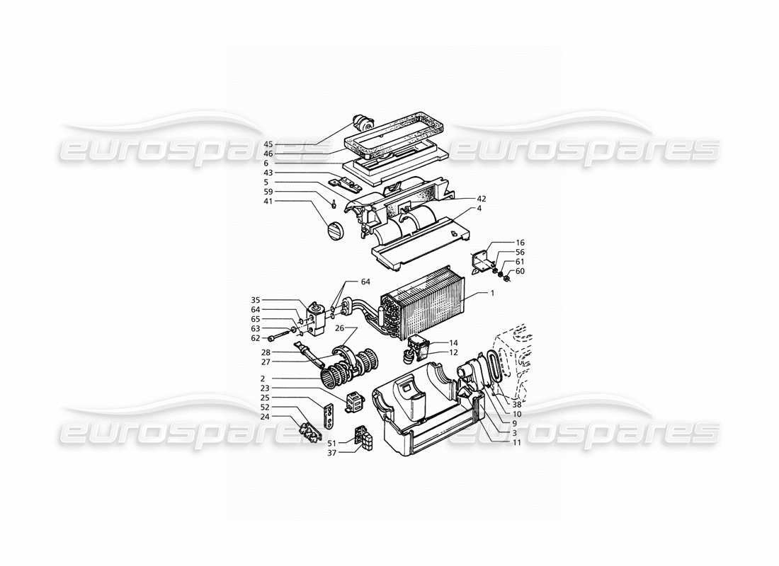 a part diagram from the maserati quattroporte (1996-2001) parts catalogue