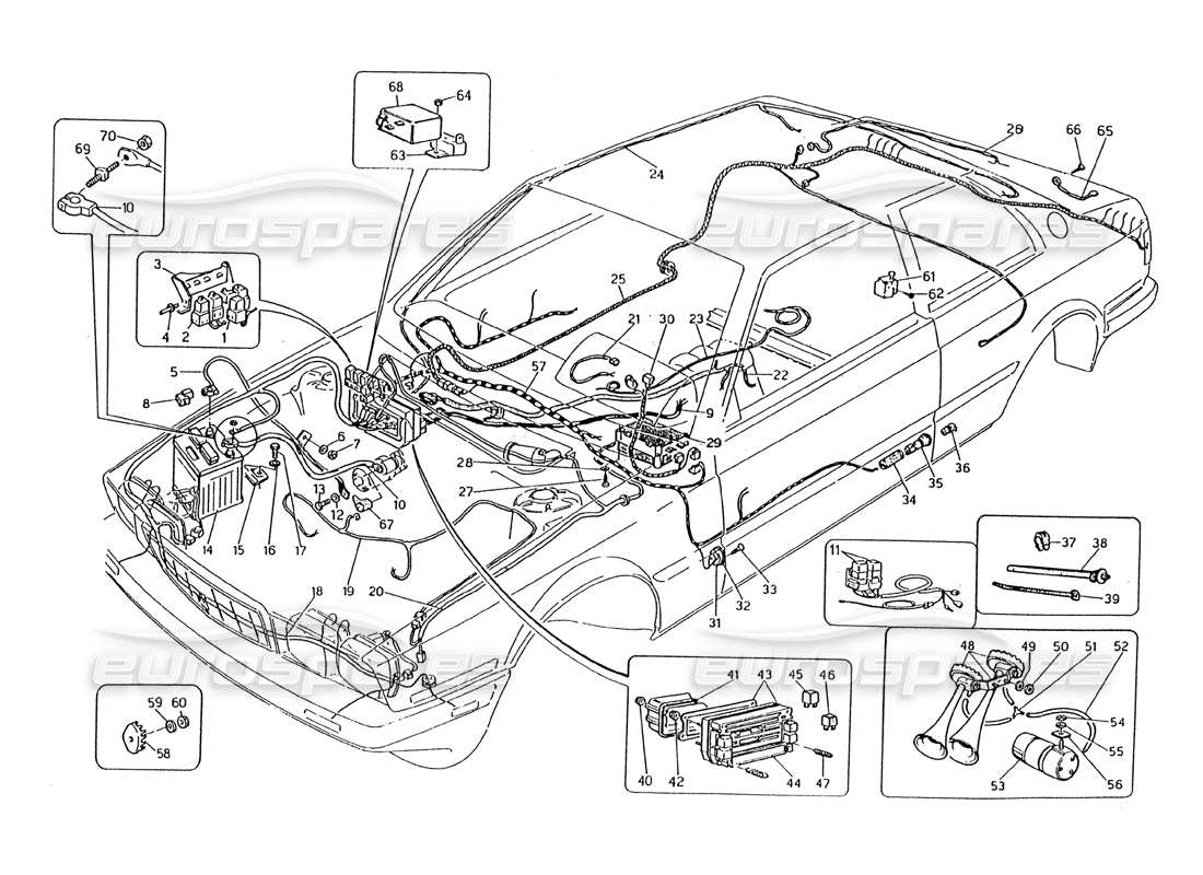 VIEW PARTS DIAGRAMS FROM THE MASERATI 2.24V PARTS CATALOGUE a part diagram from the maserati 2.24v parts catalogue