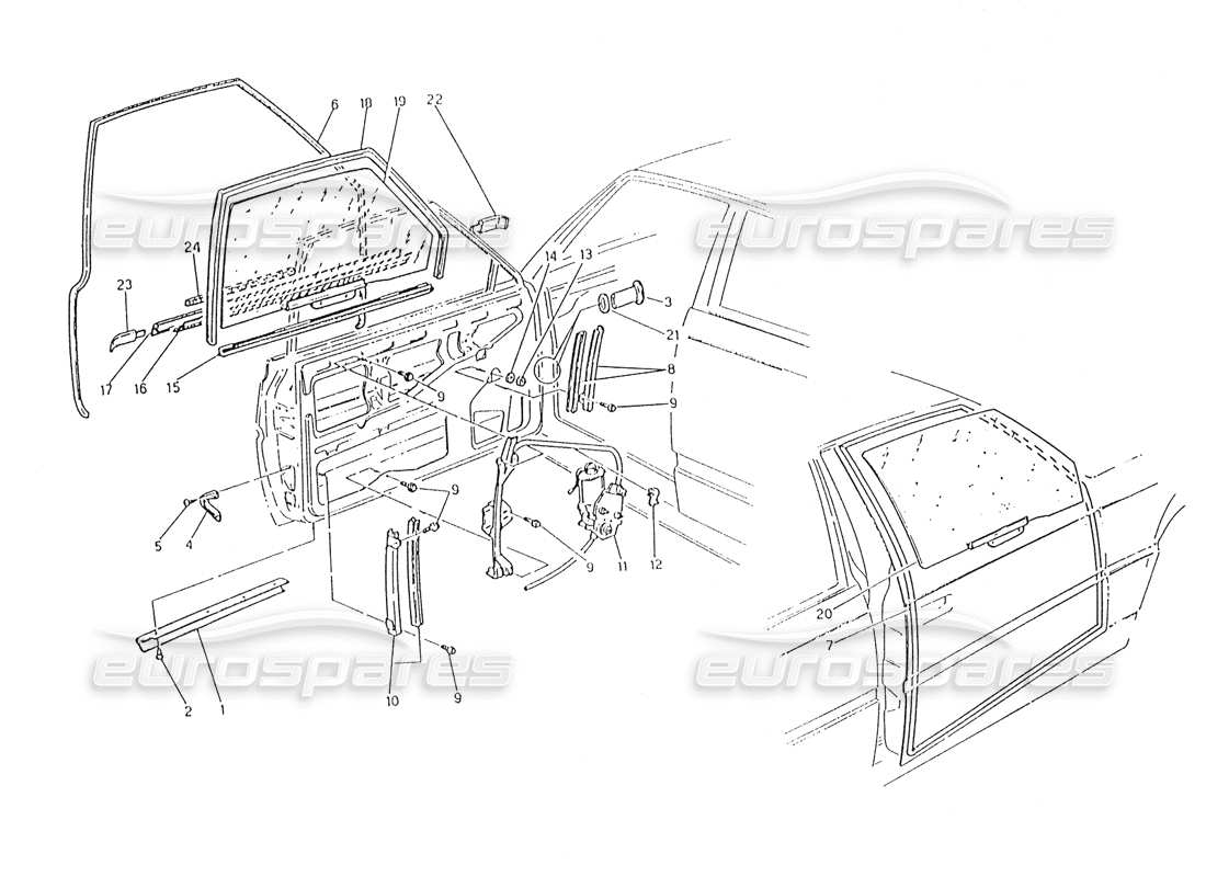 a part diagram from the maserati biturbo (1983-1995) parts catalogue