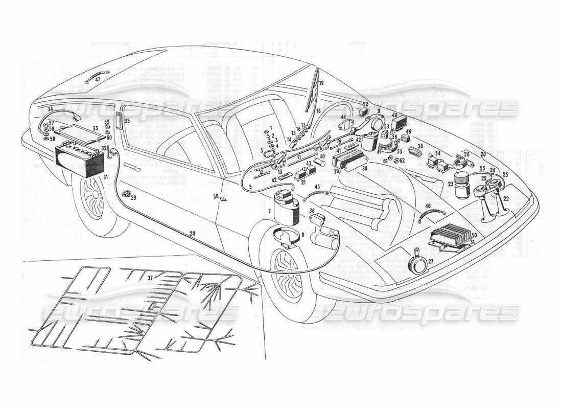part diagram containing part number rn 32025