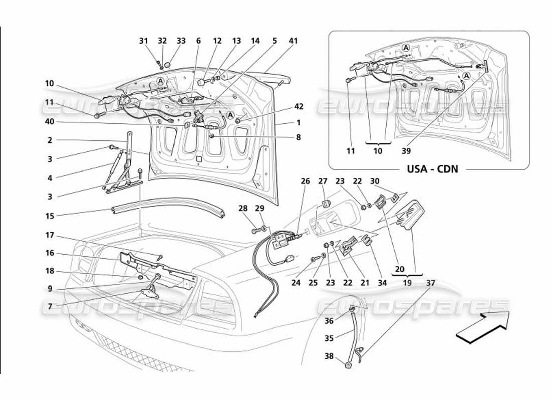 part diagram containing part number 68361100