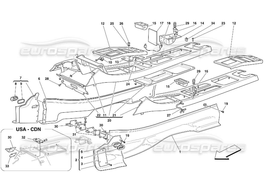 part diagram containing part number 65209200