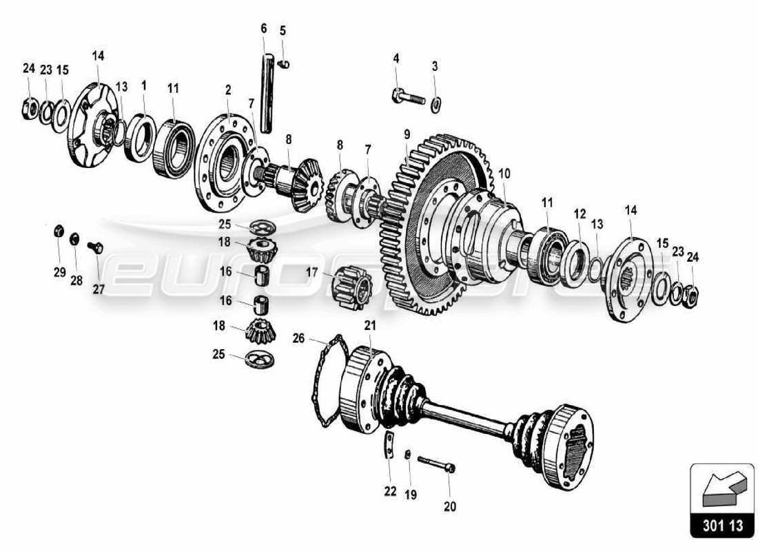 part diagram containing part number 002302024