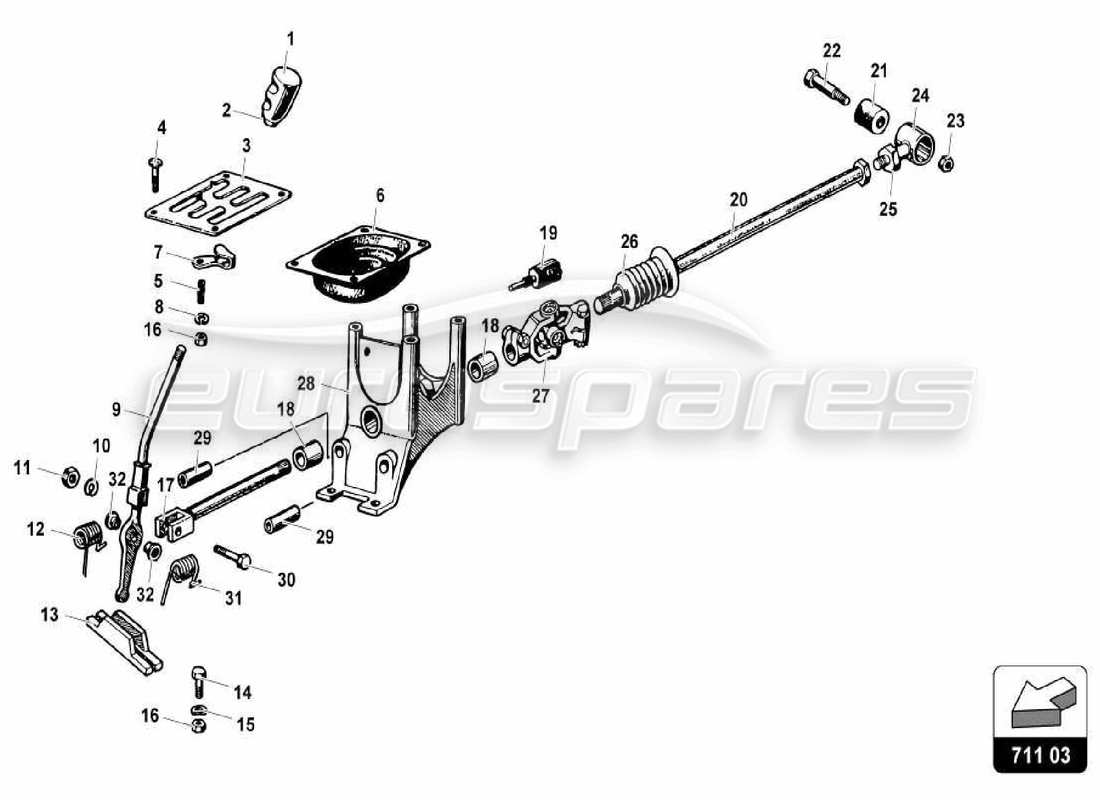 part diagram containing part number vn-03725