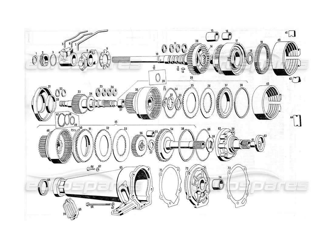 part diagram containing part number sfn 44745