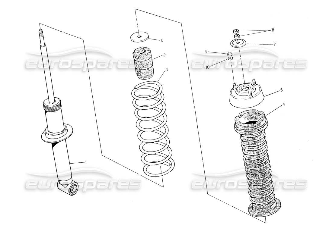 a part diagram from the Maserati Karif 2.8 parts catalogue