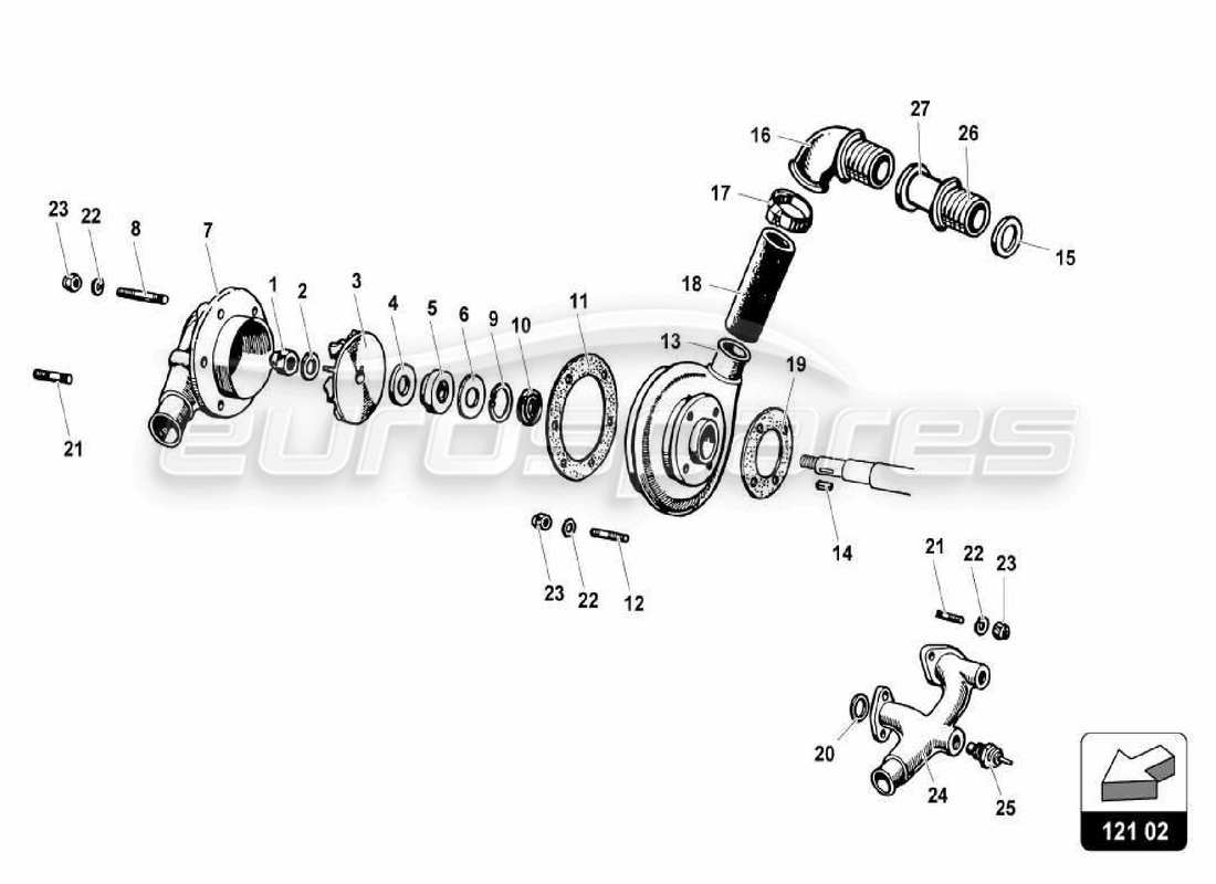 part diagram containing part number 001703306