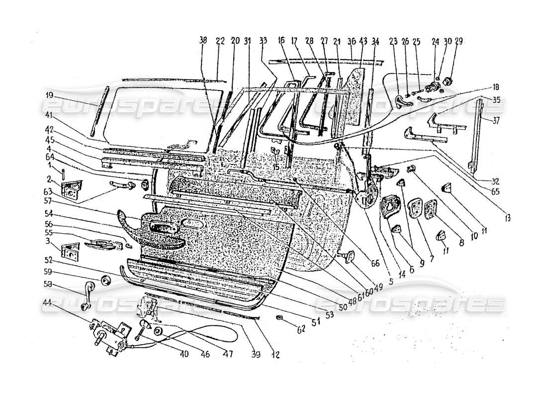 a part diagram from the ferrari 330 and 365 parts catalogue