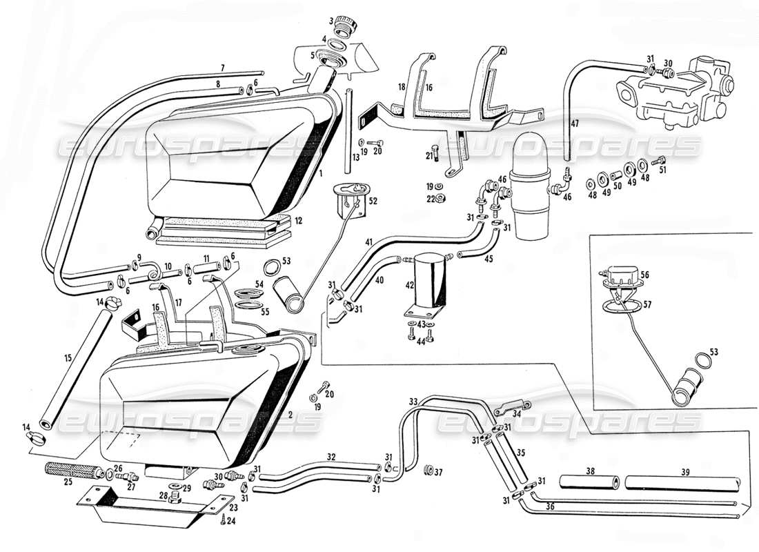 part diagram containing part number rmn 54781
