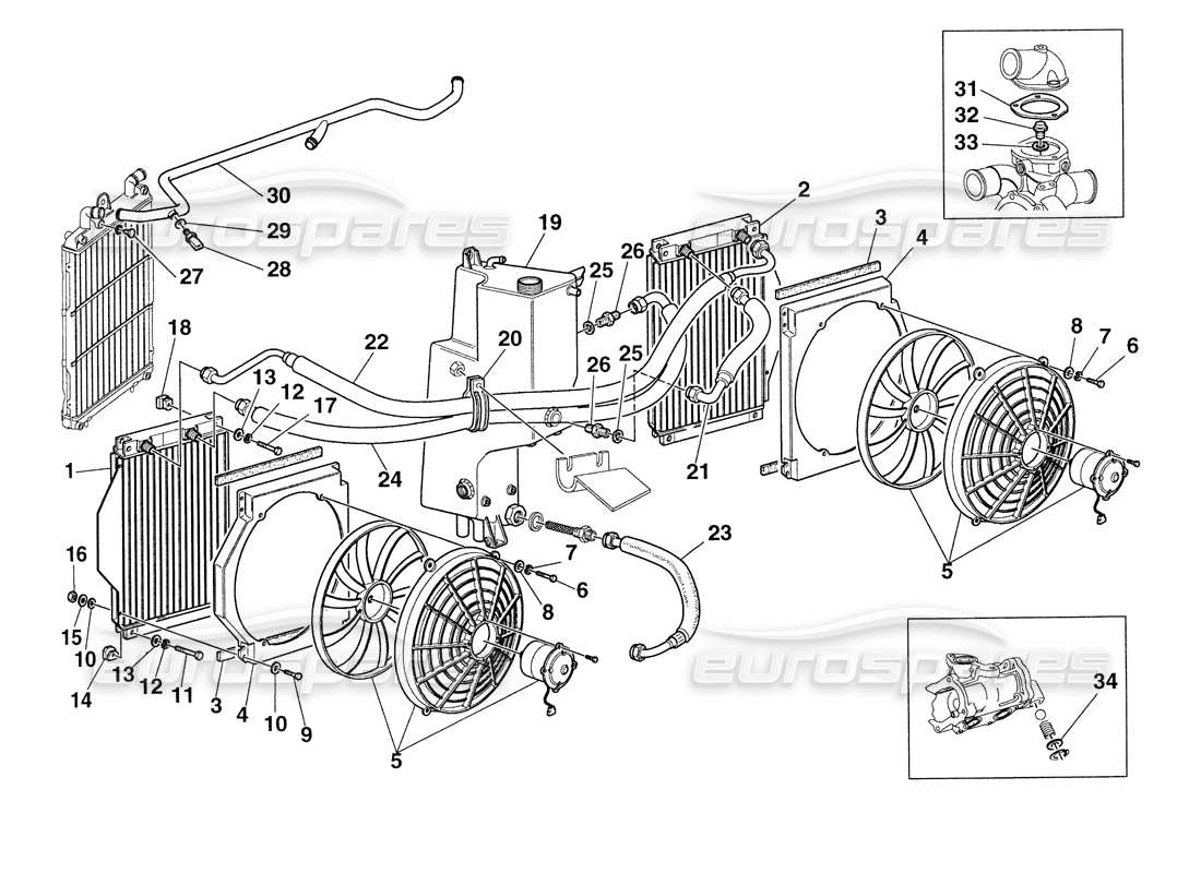 a part diagram from the ferrari 355 challenge (1999) parts catalogue