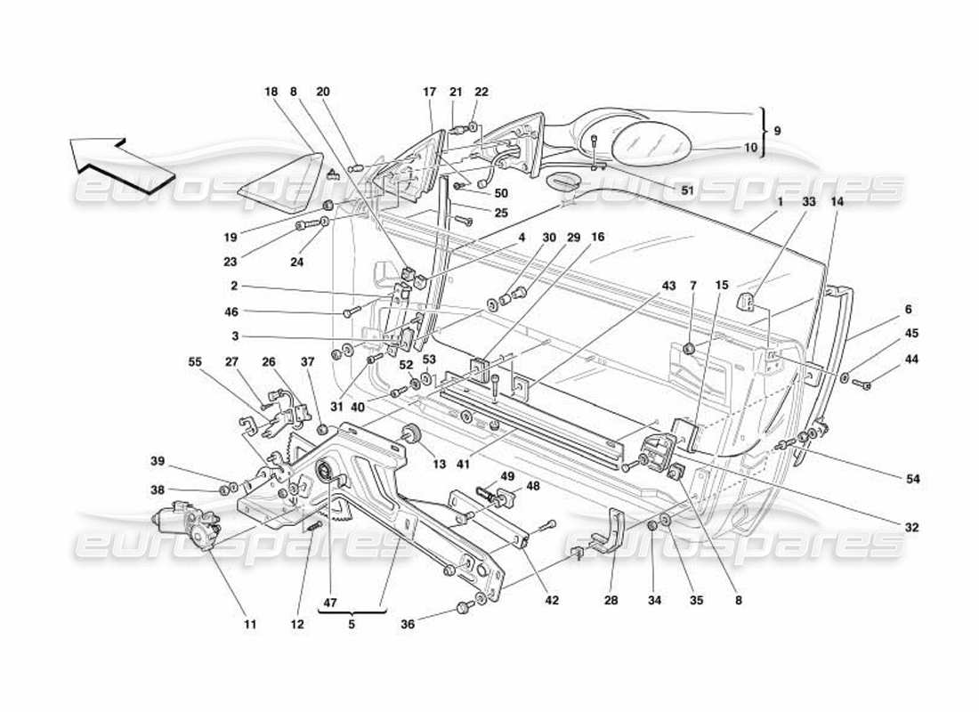part diagram containing part number 65292000