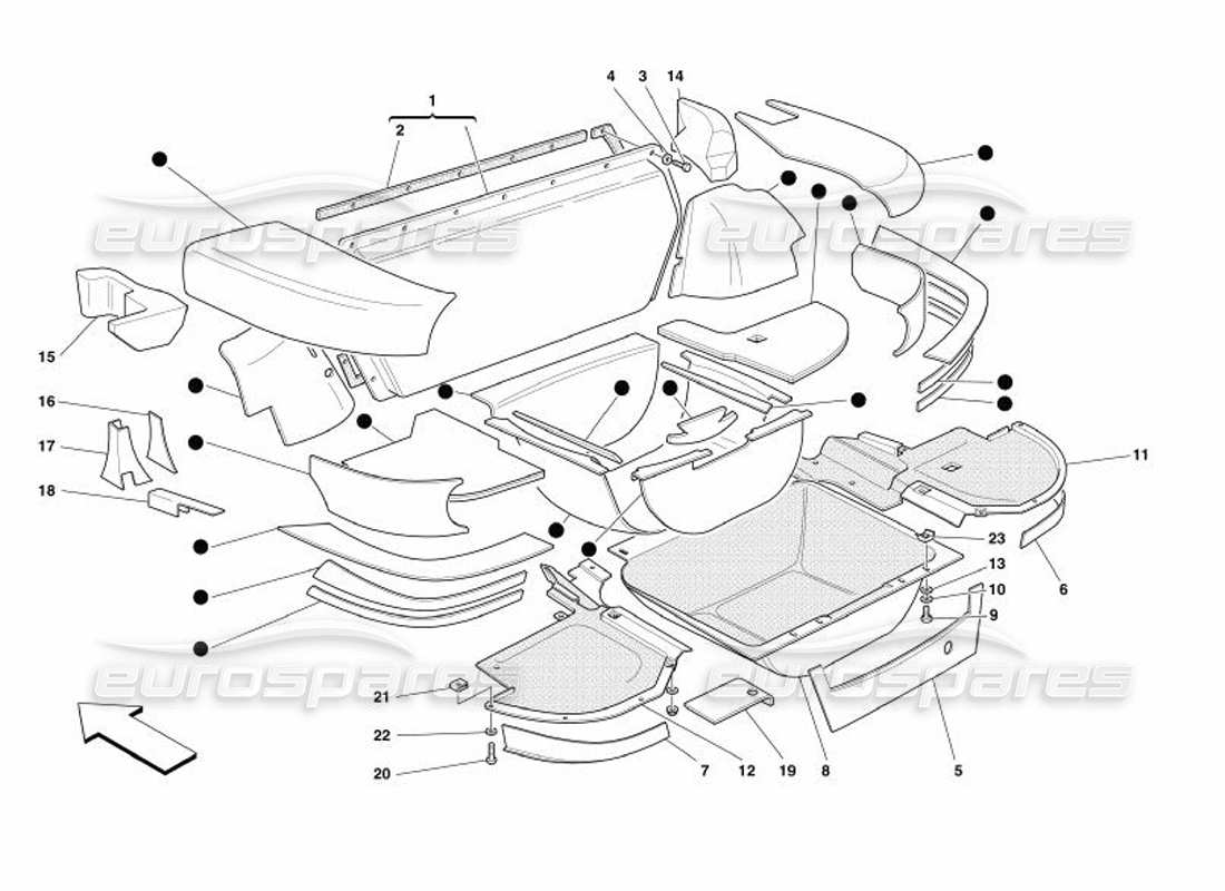 part diagram containing part number 65206500