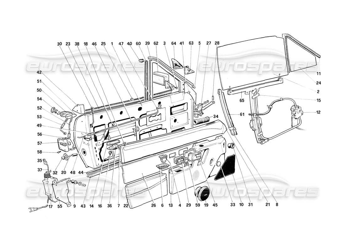 part diagram containing part number 61996500