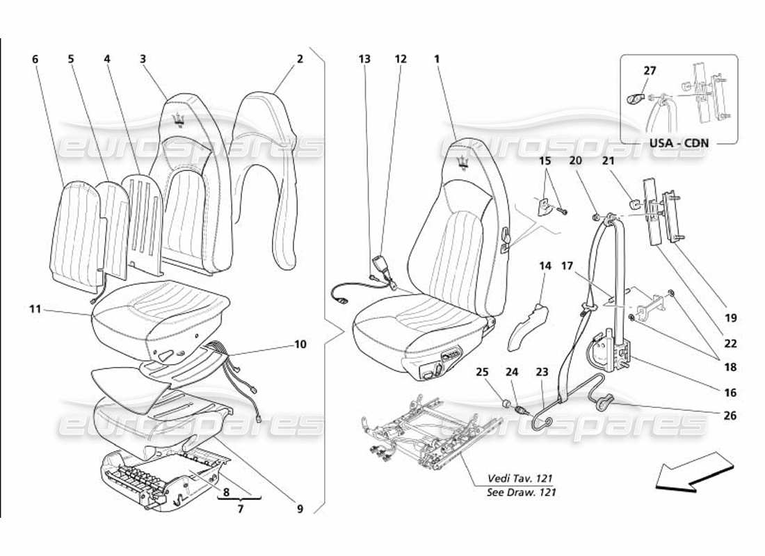 part diagram containing part number 67418700