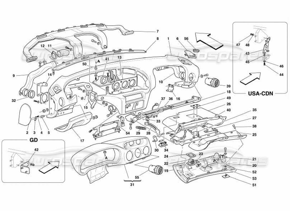 part diagram containing part number 65212100