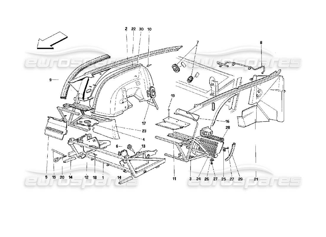 part diagram containing part number 62517800