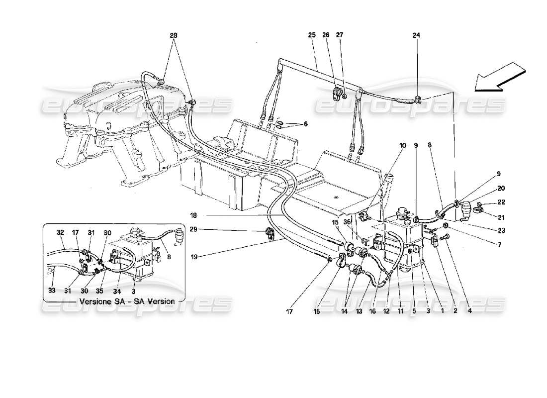 part diagram containing part number 105990