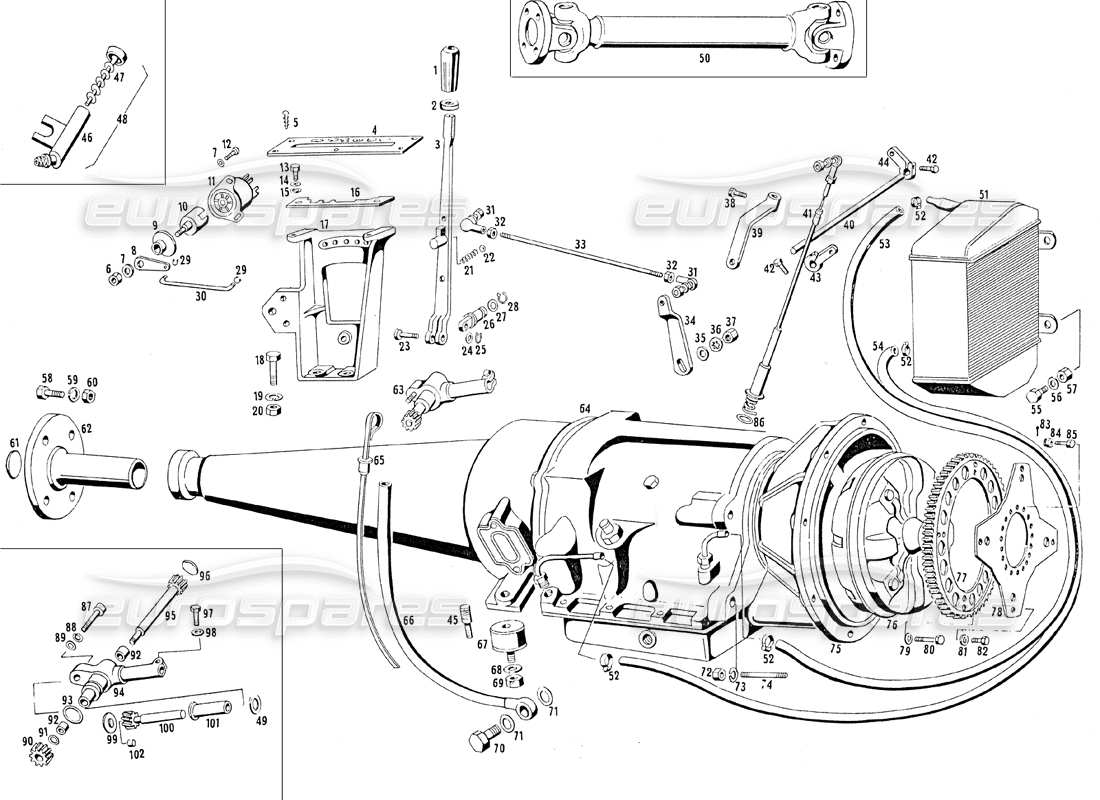 part diagram containing part number gom58430