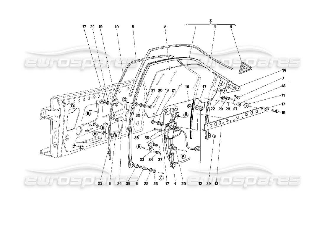 part diagram containing part number 64536200