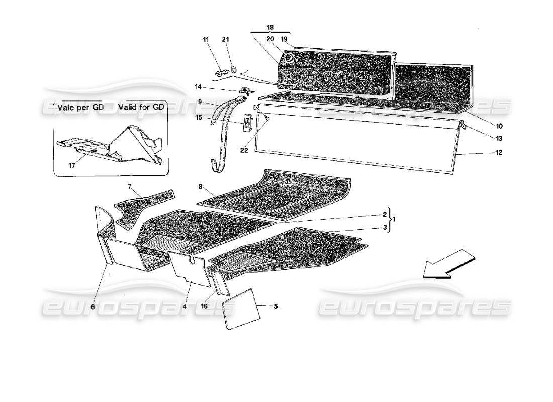 part diagram containing part number 1000608