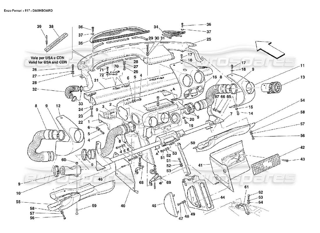 part diagram containing part number 67254900