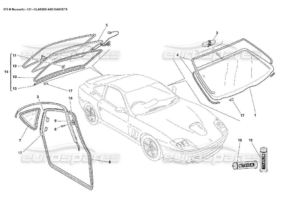 part diagram containing part number 64573400