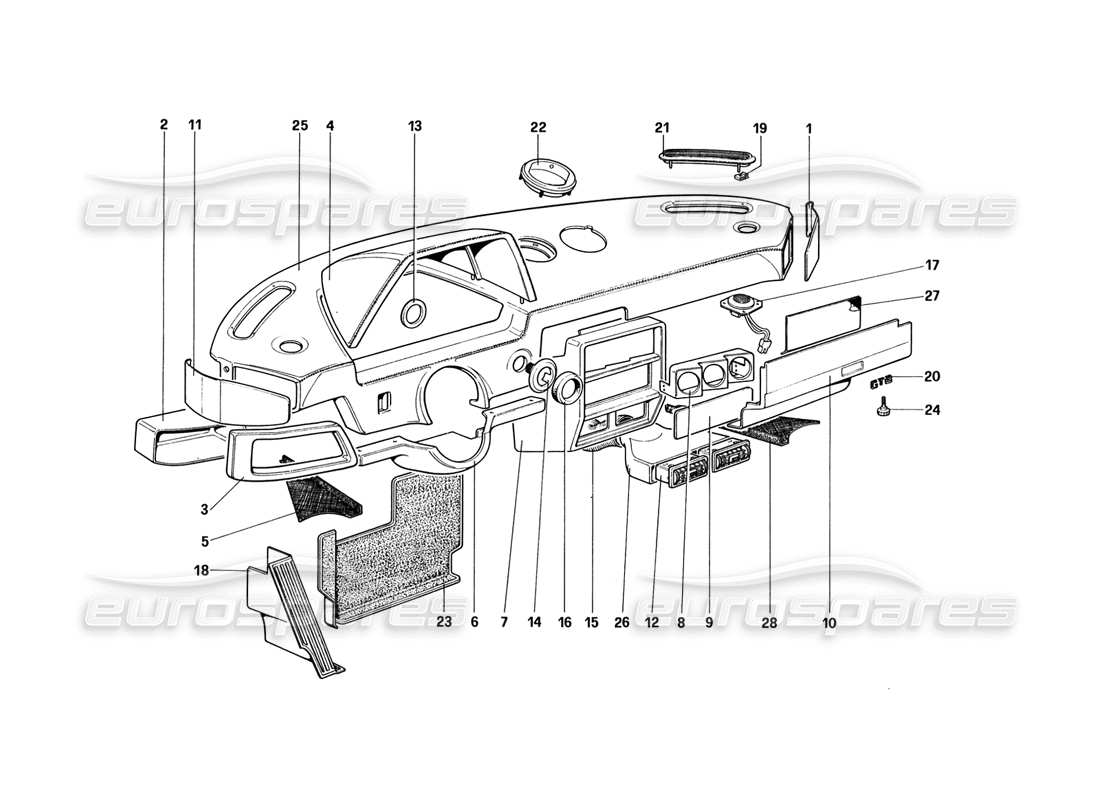 part diagram containing part number 62336500