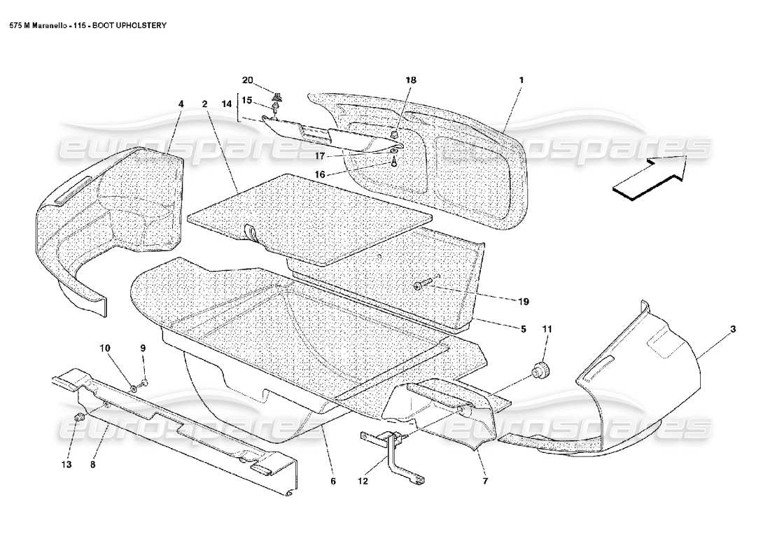 part diagram containing part number 64576600