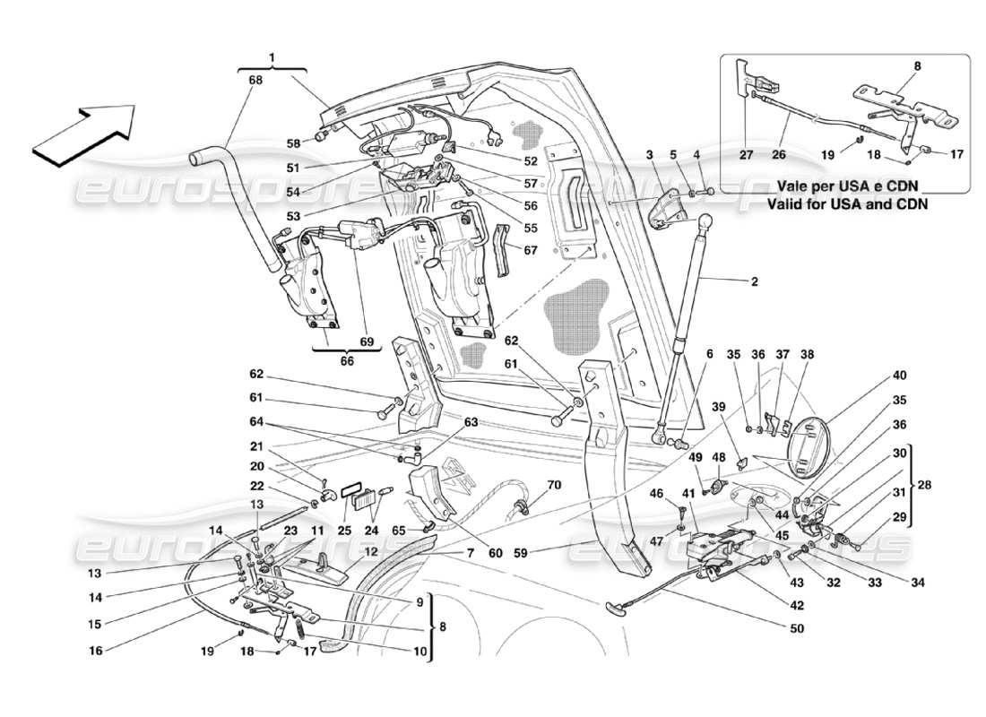 part diagram containing part number 66678200