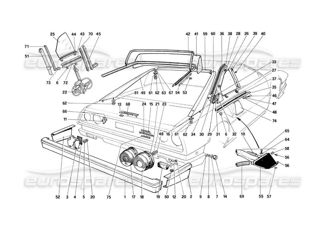 part diagram containing part number 61121100