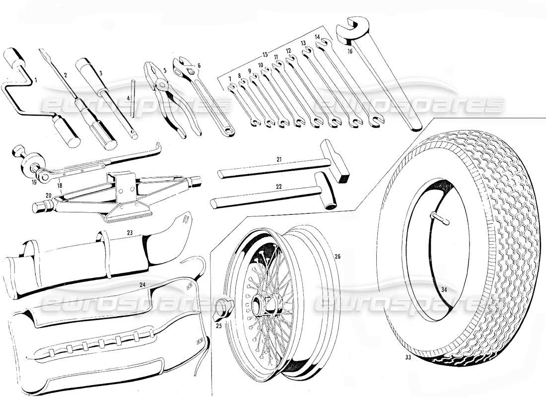 part diagram containing part number spn-001