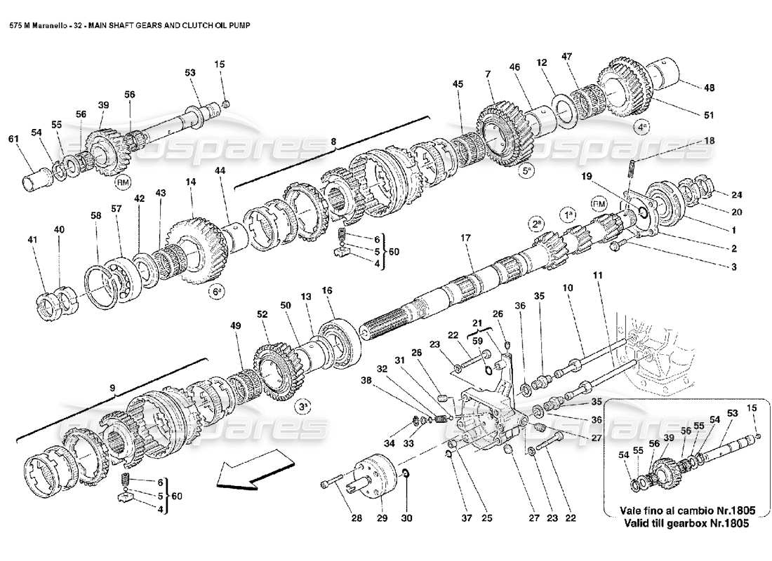 part diagram containing part number 185458