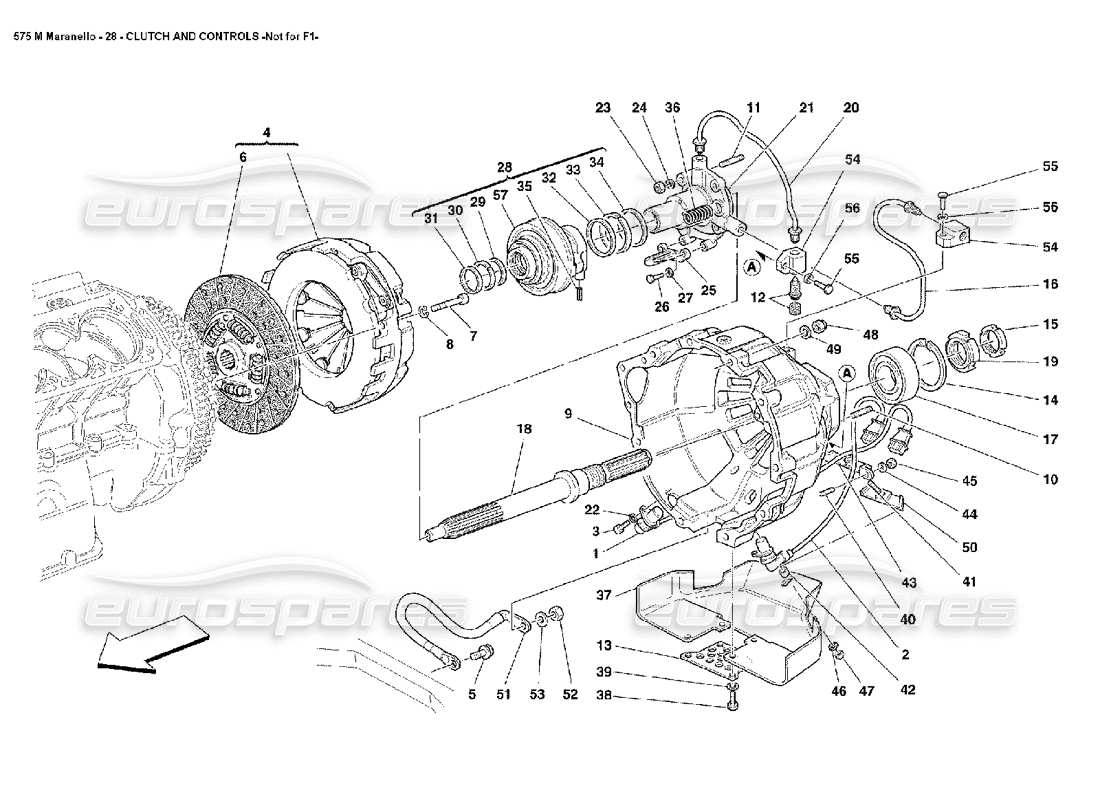 a part diagram from the ferrari 575 parts catalogue