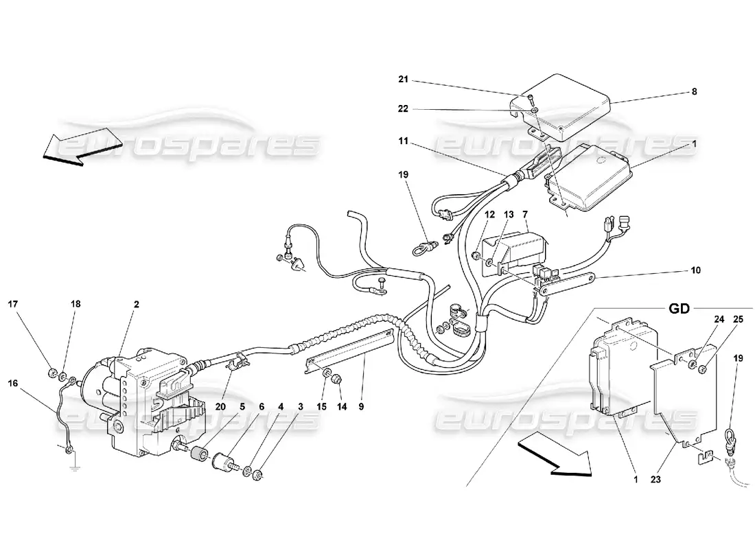 part diagram containing part number 164001