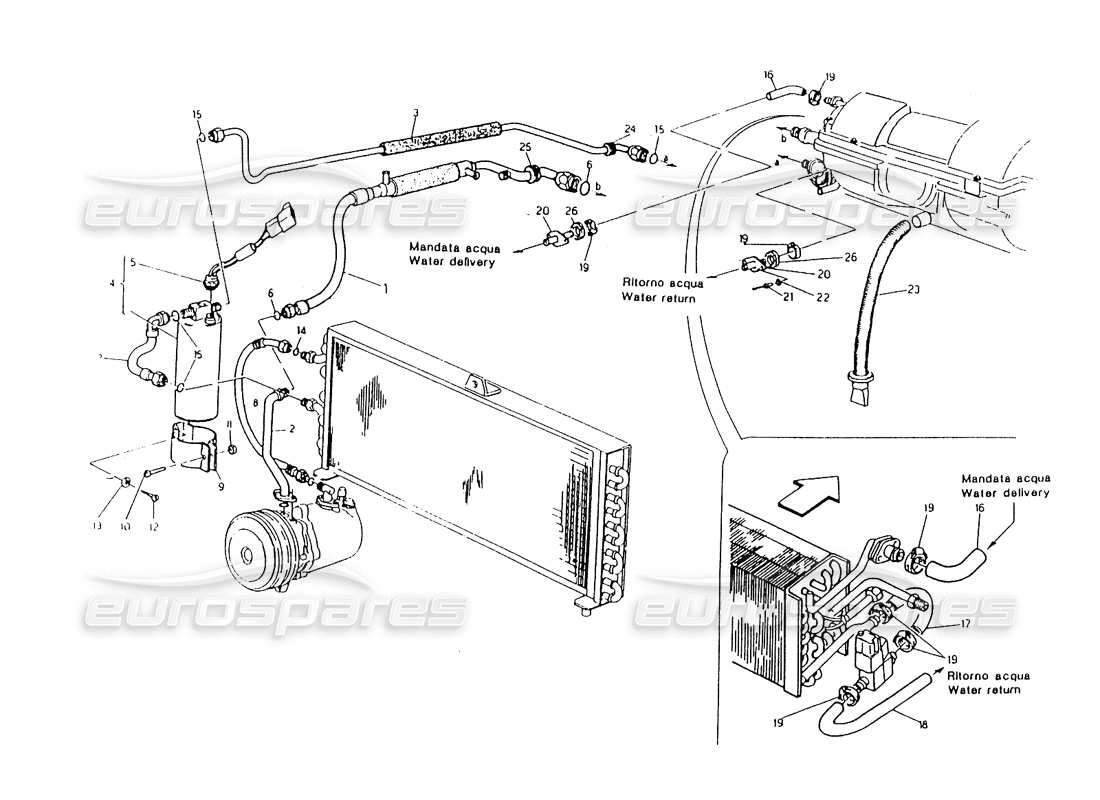 a part diagram from the maserati 418 / 4.24v / 430 parts catalogue