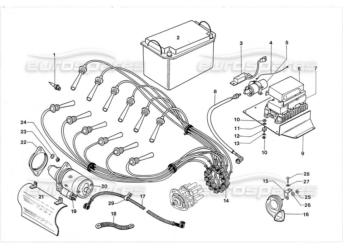 part diagram containing part number lht009