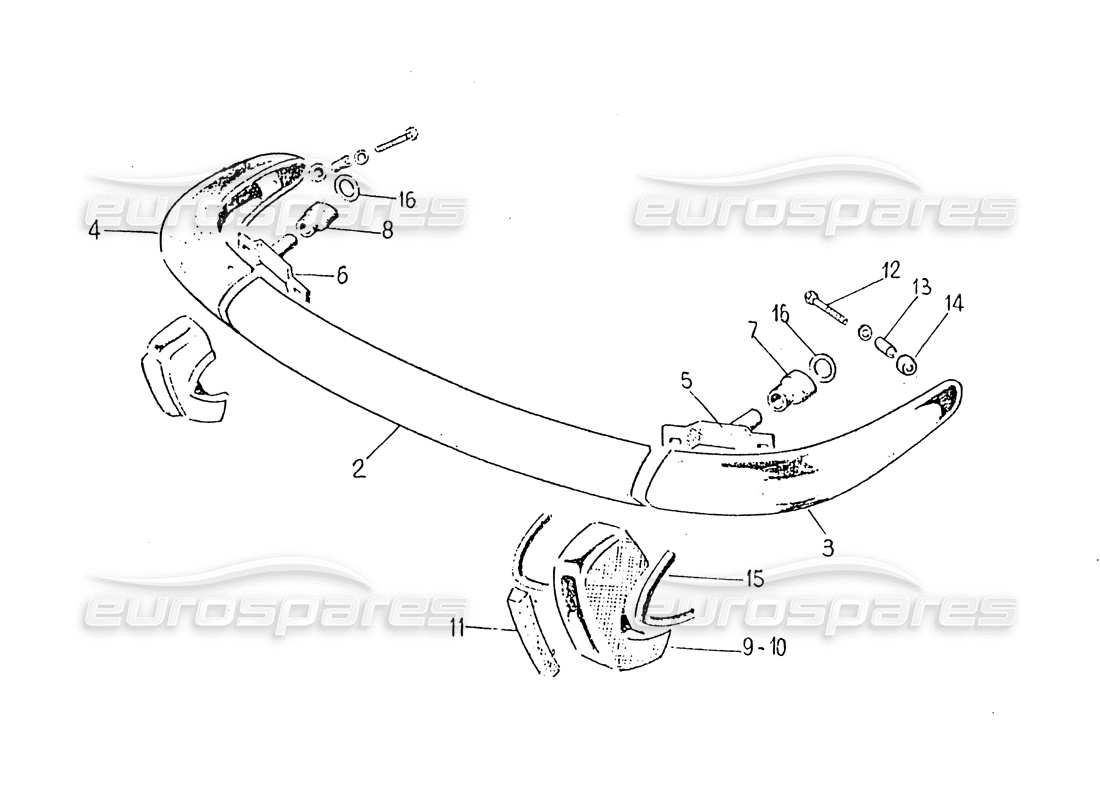 a part diagram from the ferrari 330 gt 2+2 (coachwork) parts catalogue