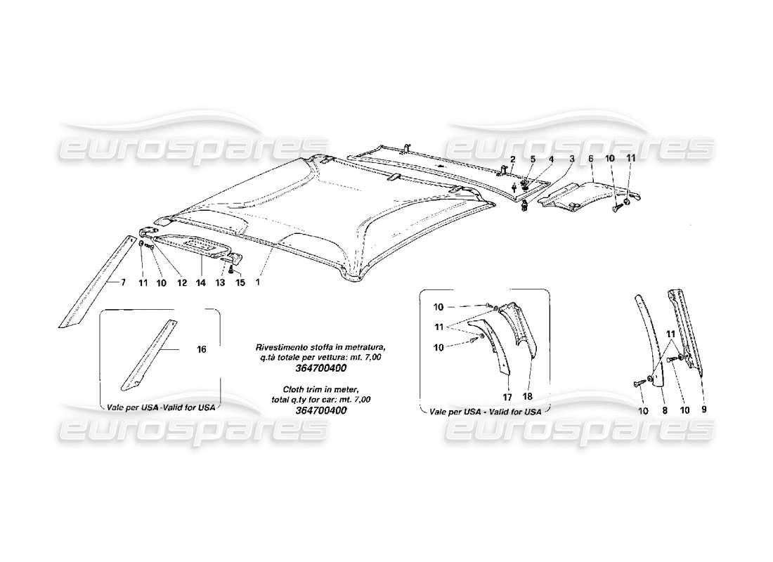 a part diagram from the ferrari f40 parts catalogue