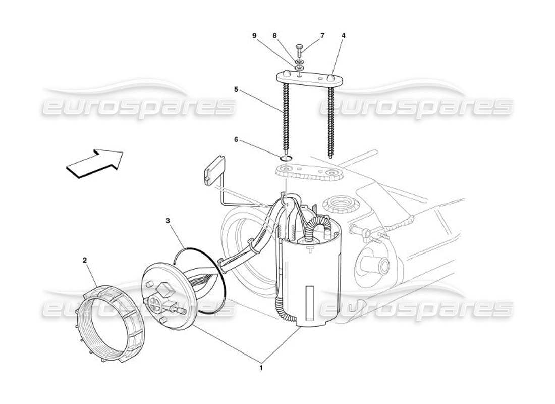 a part diagram from the Ferrari 575 Superamerica parts catalogue