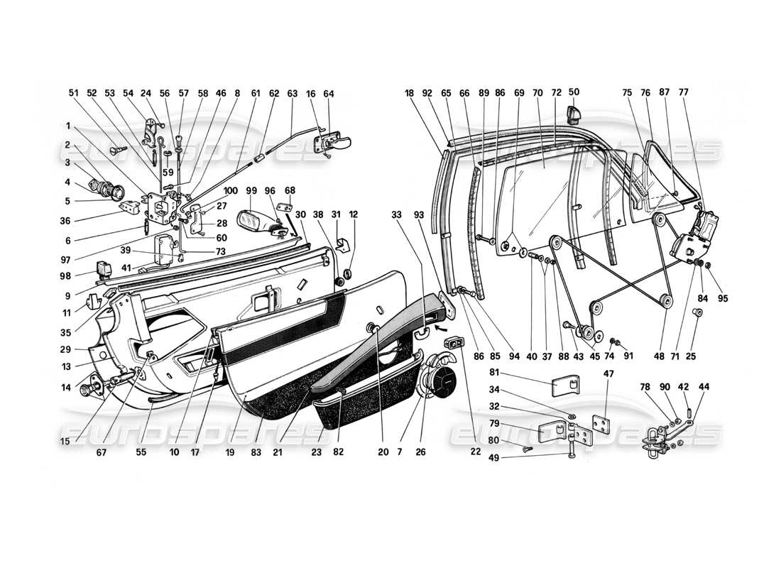 part diagram containing part number 61022000