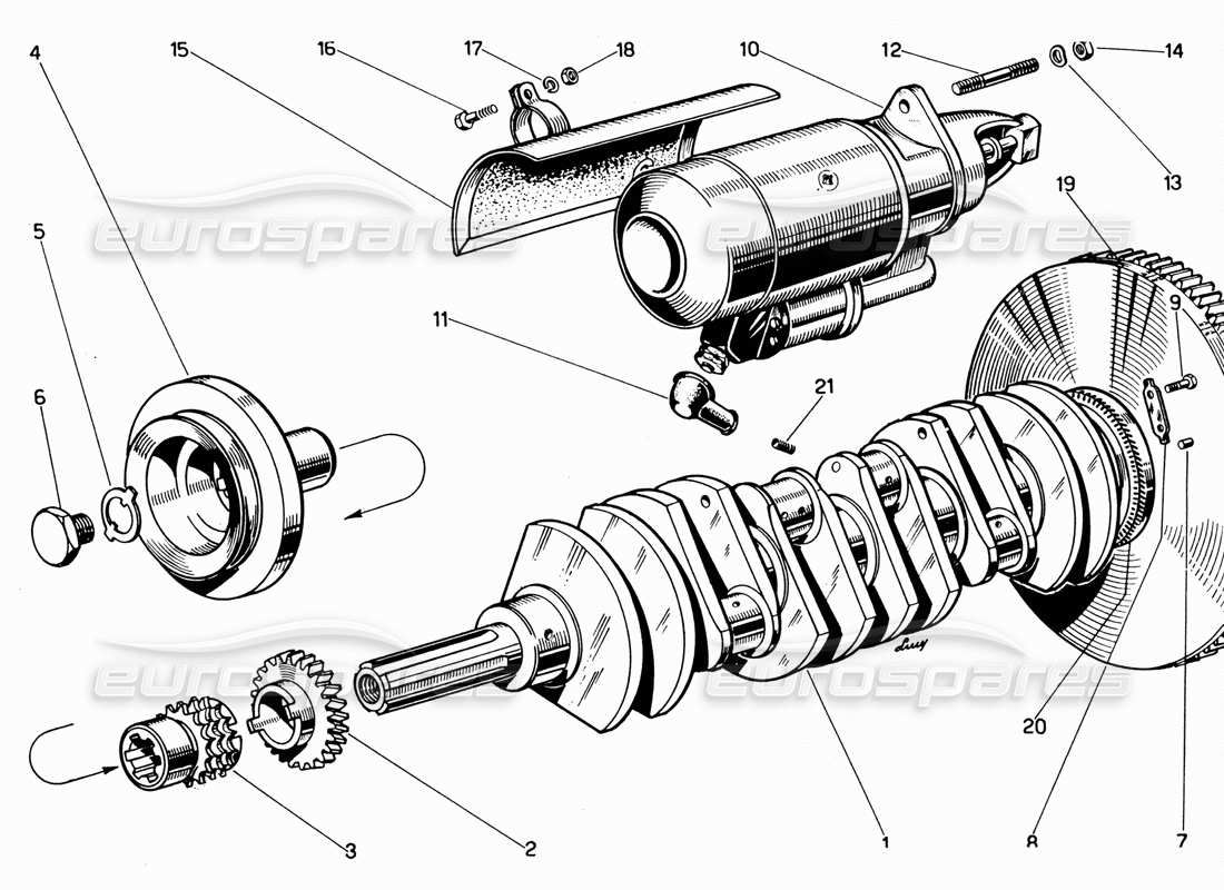 part diagram containing part number uni 107