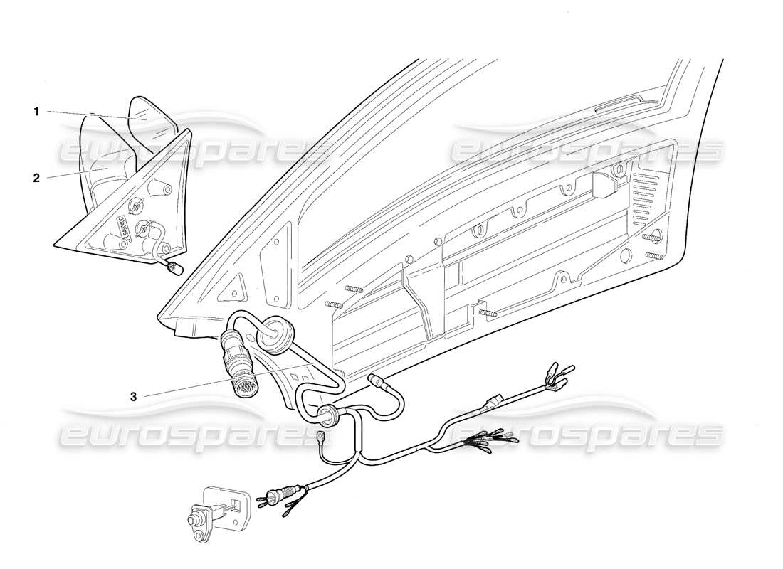 a part diagram from the Lamborghini Diablo VT (1994) parts catalogue