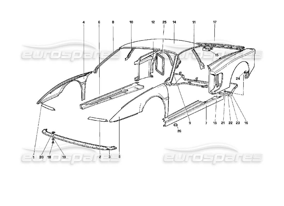 part diagram containing part number 61476900