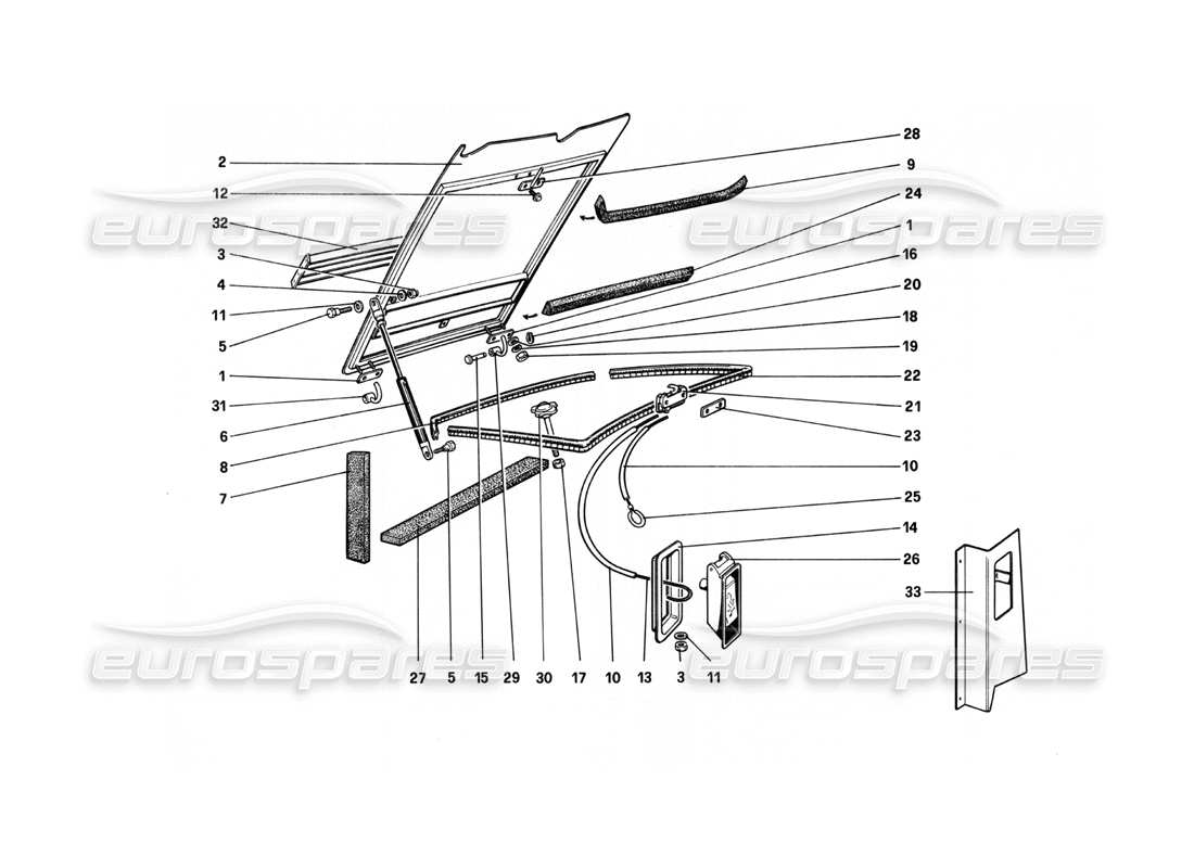 part diagram containing part number 61672500