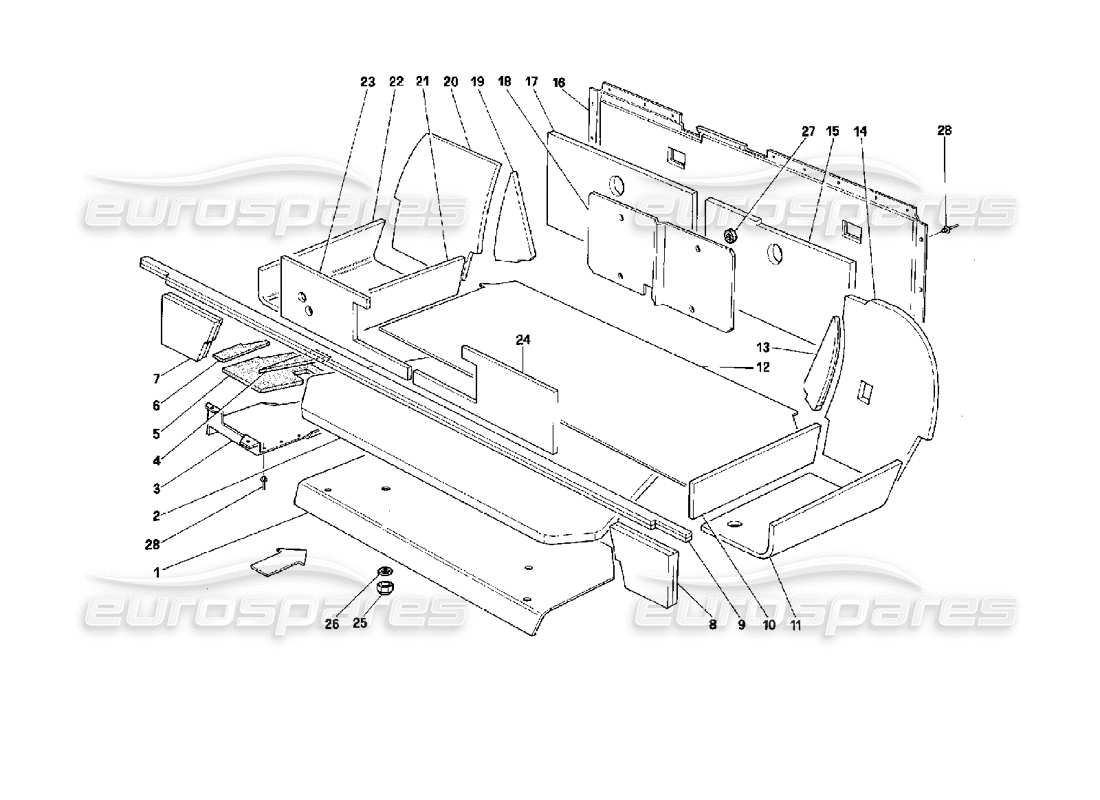 part diagram containing part number 62599200