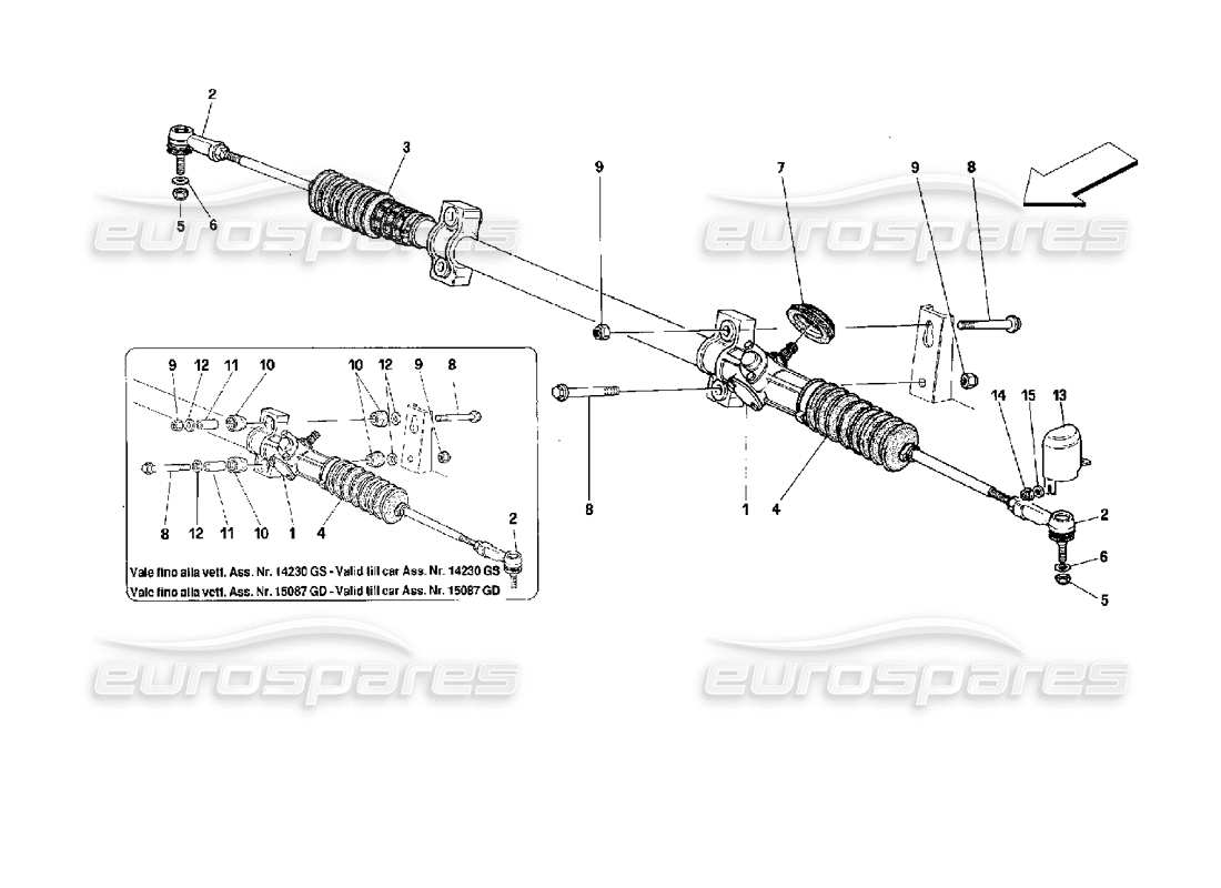 a part diagram from the ferrari 512 parts catalogue