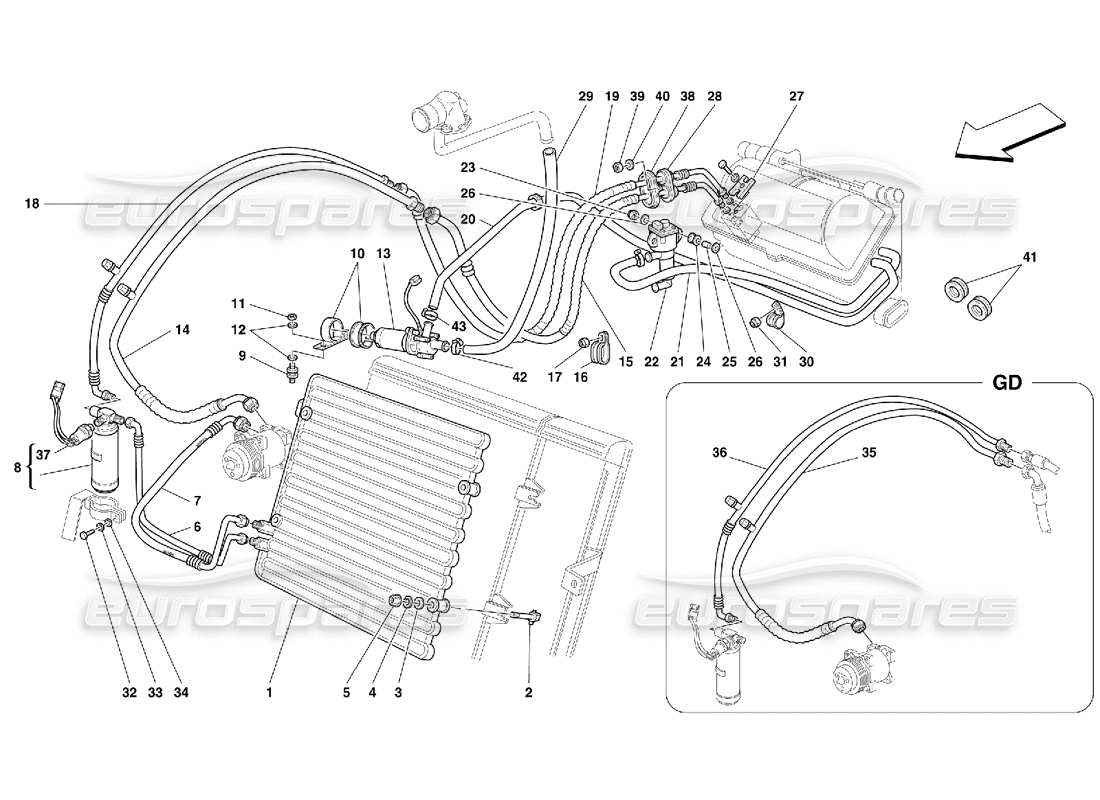 part diagram containing part number 64238600